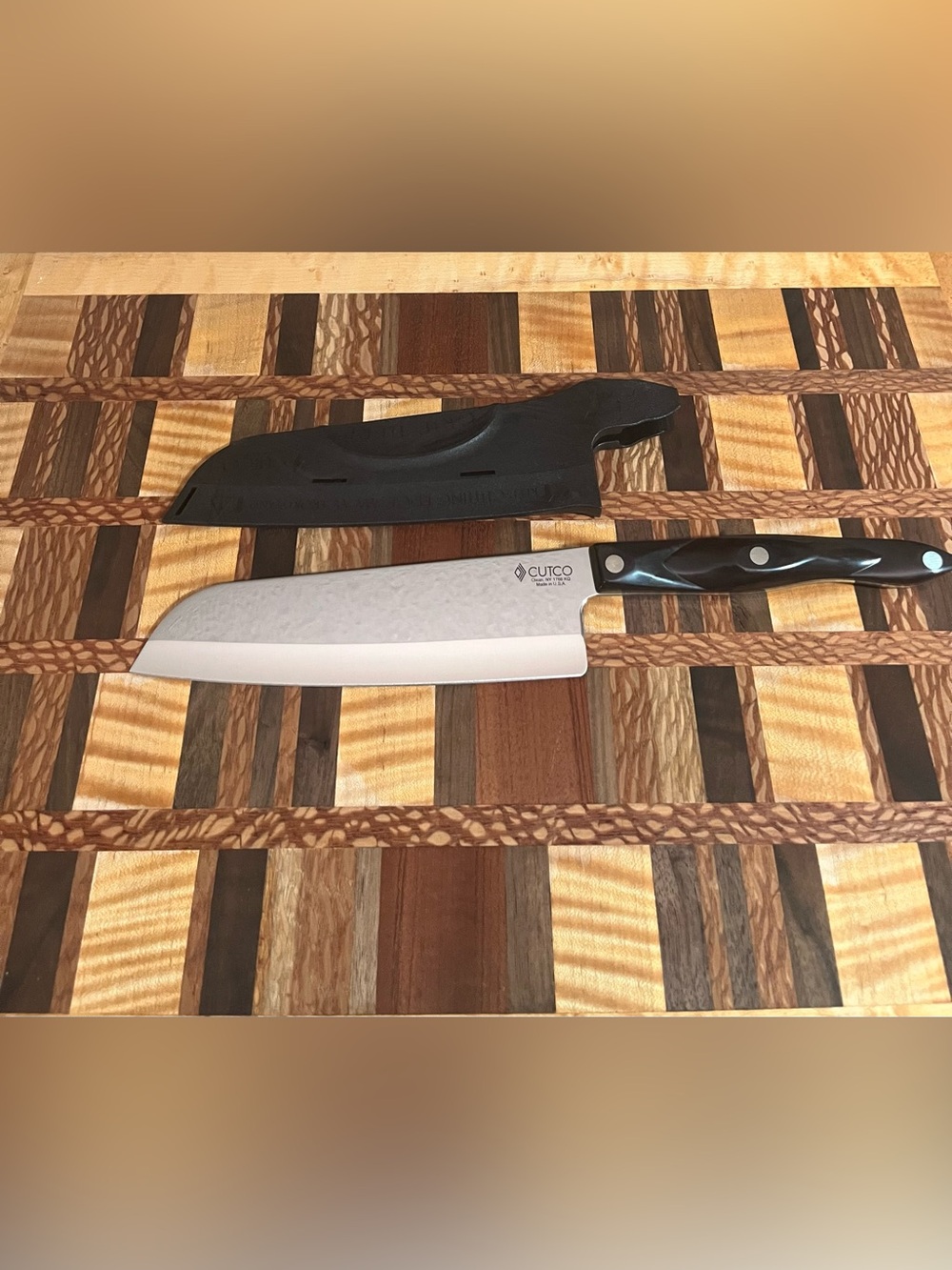 Cutco 7” Santoku Knife with Sheath NEW